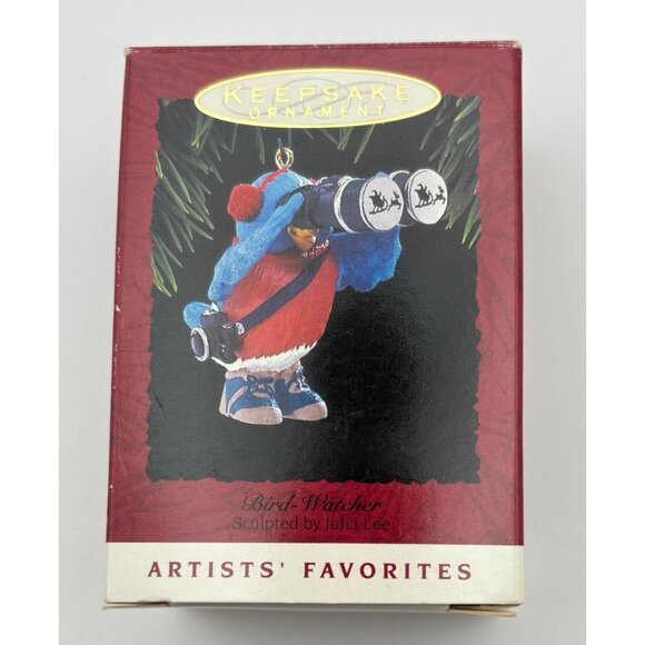Hallmark Keepsake Bird Watcher Christmas Ornament Handcrafted Julia Lee 1993 - Picture 7 of 12